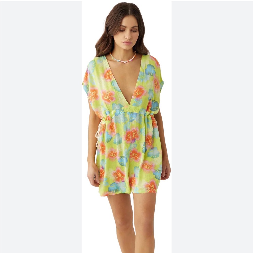 O'Neill Isadora Romper in Wild Lime, Resort, summer NWT, Sz M